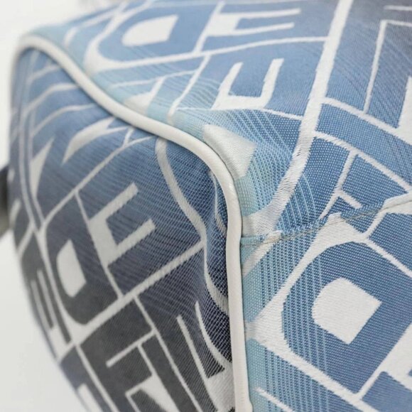 FENDI Zucca Canvas Hand Bag Blue Gold Auth 97002AV - Picture 10 of 15